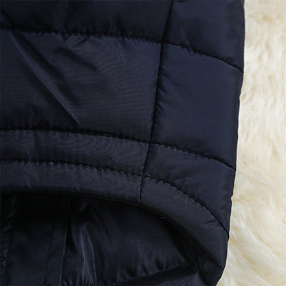 Windproof Waterproof Dog Winter Coat Jacket Warm Dog Vest Cold Weather Apparel-Red