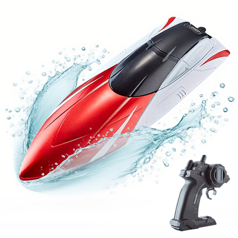 2.4GHz RC Speed Boat Toy â€?Remote Control Racing Yacht for Pools & Lakes Red