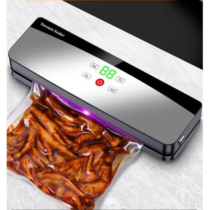 Food Saver Vacuum Sealer Machine Fully Automatic Vacuum Pump With 10 Vacuum Bags-Grey