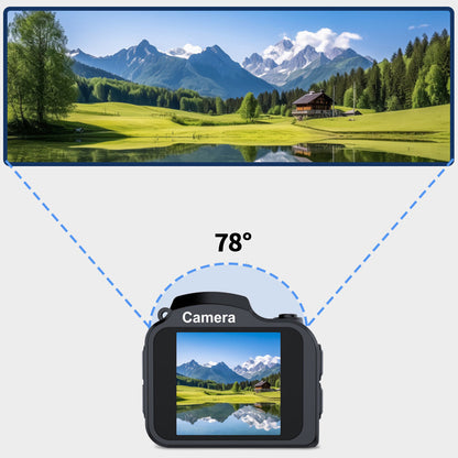 Mini Keychain Camera 4K Digital Camera Pocket-Sized Camera for Birthdays Gifts -Black