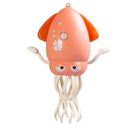 Dancing Electric Octopus Toy â€?Crawling Musical Squid for Tummy Time Pink