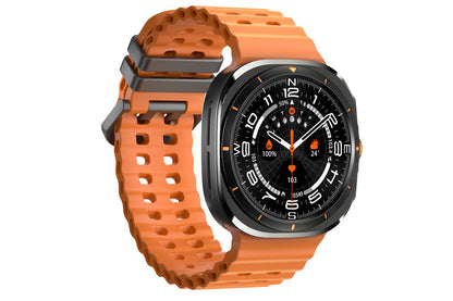 Smart Watch 1.43-Inch Fitness Watch with Heart Rate Sleep Monitor Blood Oxygen Sedentary Reminder OTA SOS Activity Tracker-Orange