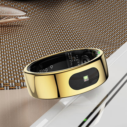 Smart Ring Health Tracker Ring with Touch Control - Gold