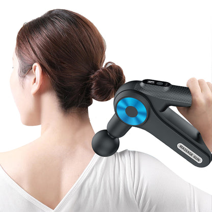 Handheld Muscle Massager with 9 Massage Heads Blue