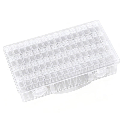 64-Compartment Storage Organizer Box for Diamond Painting Beads & Accessories