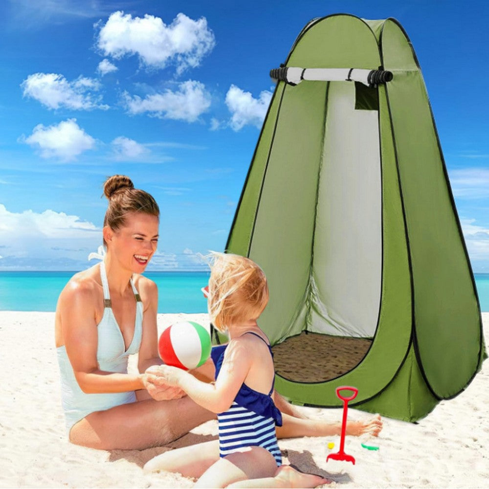 Pop-Up Privacy Tent Portable Outdoor Camping Shower Toilet Tent Changing Room for Hiking Green