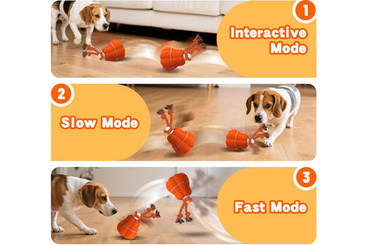 Interactive Dog Toy Ball Dog Rolling Ball with Motion Activated Moving Puppy Toy-Pumpkin