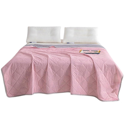 Double-Sided Cooling Blanket Summer Cool Touch Quilt Air Conditioner Blanket Pink