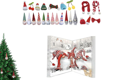 Christmas Gnomes Advent Calendar 2025 24-day Countdown Calendar Dwarf Ornaments-12 Gnome