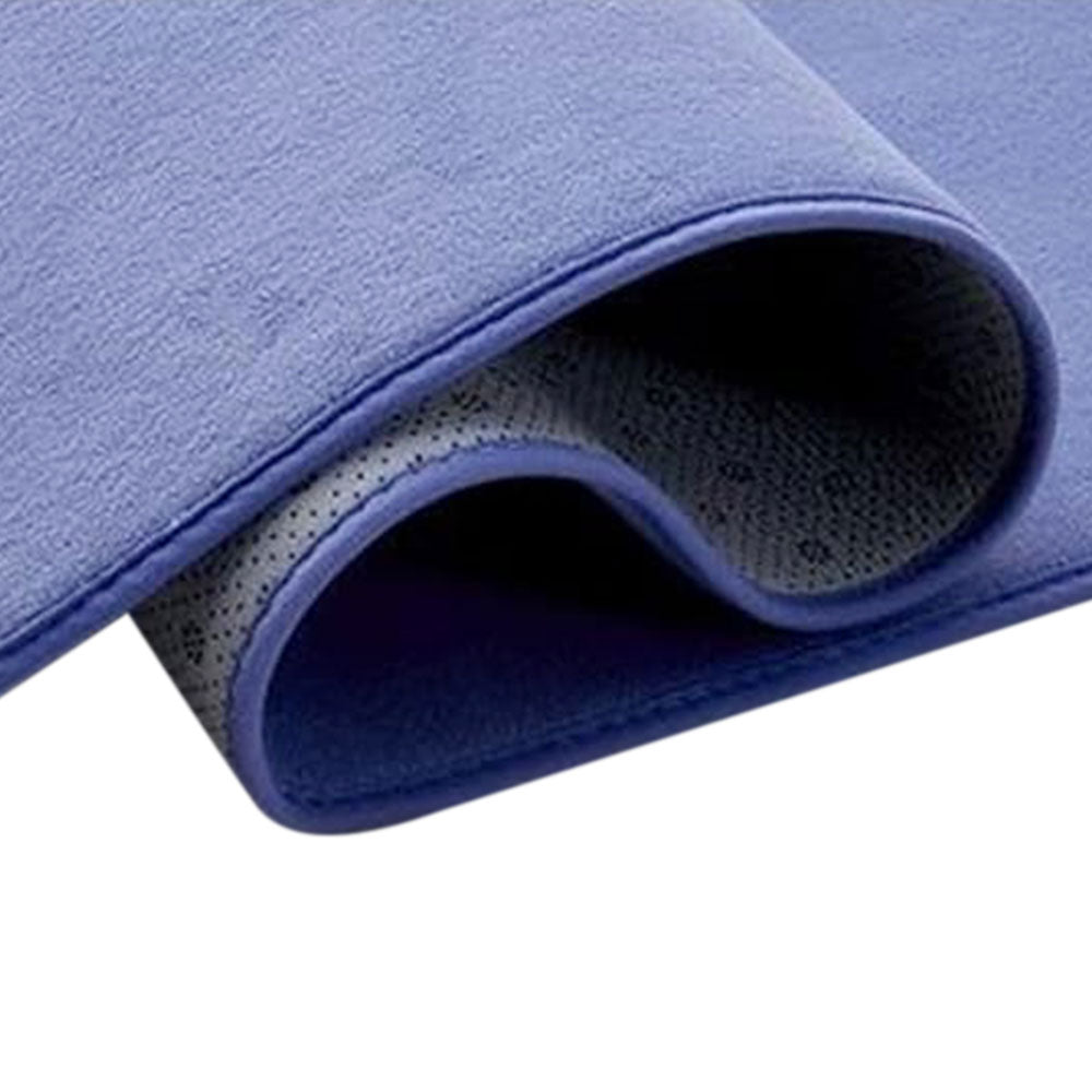 Coral Fleece Soft Carpet Fast Rebound Sponge Floor Mat-Blue
