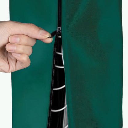 Waterproof Rotary Airer Cover ââ‚?Clothesline Dryer Shield with Zipper Dark Green