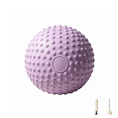 25 cm Thick Inflatable Sitting Stretching and Balance Ball-Purple