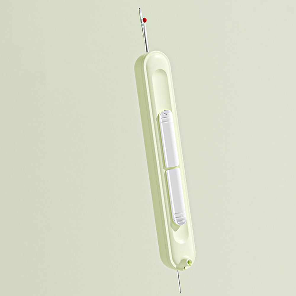 2Pcs 2-in-1 Needle Threader Stretchable Seam Ripper Threading Tool for Sewing Crafts Knitting