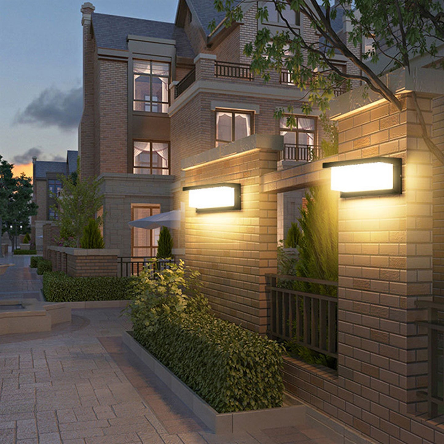 Outdoor Square Solar Light Control Wall Light