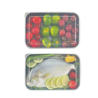 5Pcs Stainless Steel Food Storage Containers with Lids for Picnic Travel