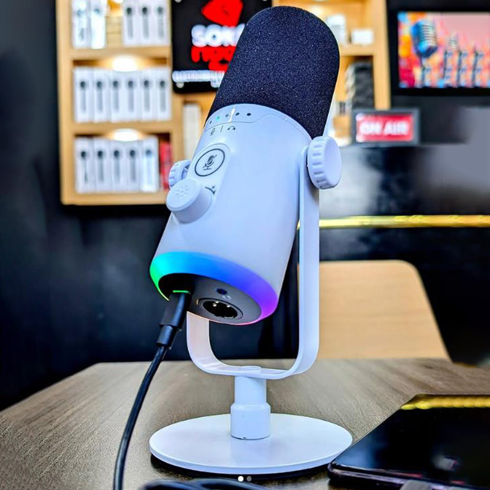 RGB Dynamic Gaming Microphone XLR/USB Interface for PC Streaming Podcast Recording Style 1