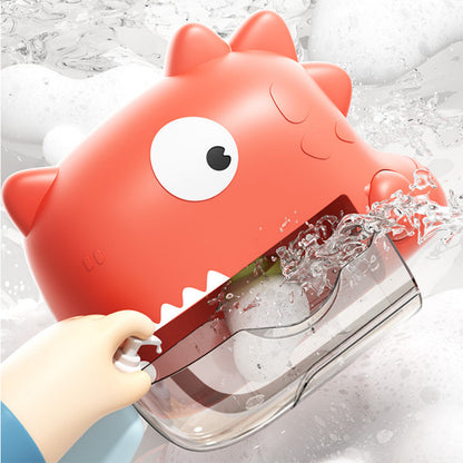 Automatic Bubble Machine Musical Dinosaur Bath Toy Red