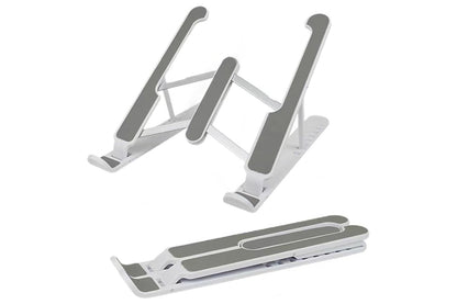 Adjustable Height Foldable Aluminum Laptop Stand - Black