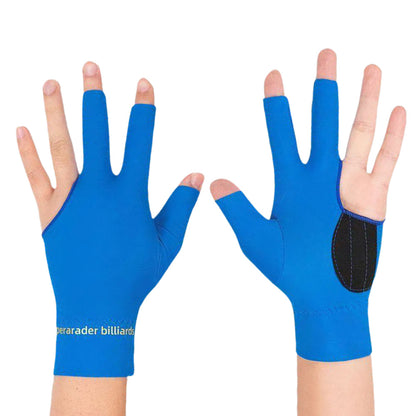 Three Finger Billiards Gloves For Left Hand Pool And Snooker-Bue