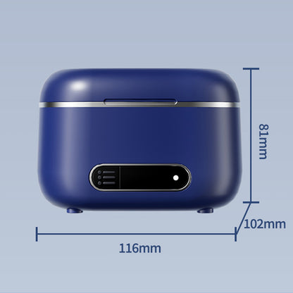 Portable Ultrasonic Retainer Cleaner Dental Appliance Cleaning Machine -Blue