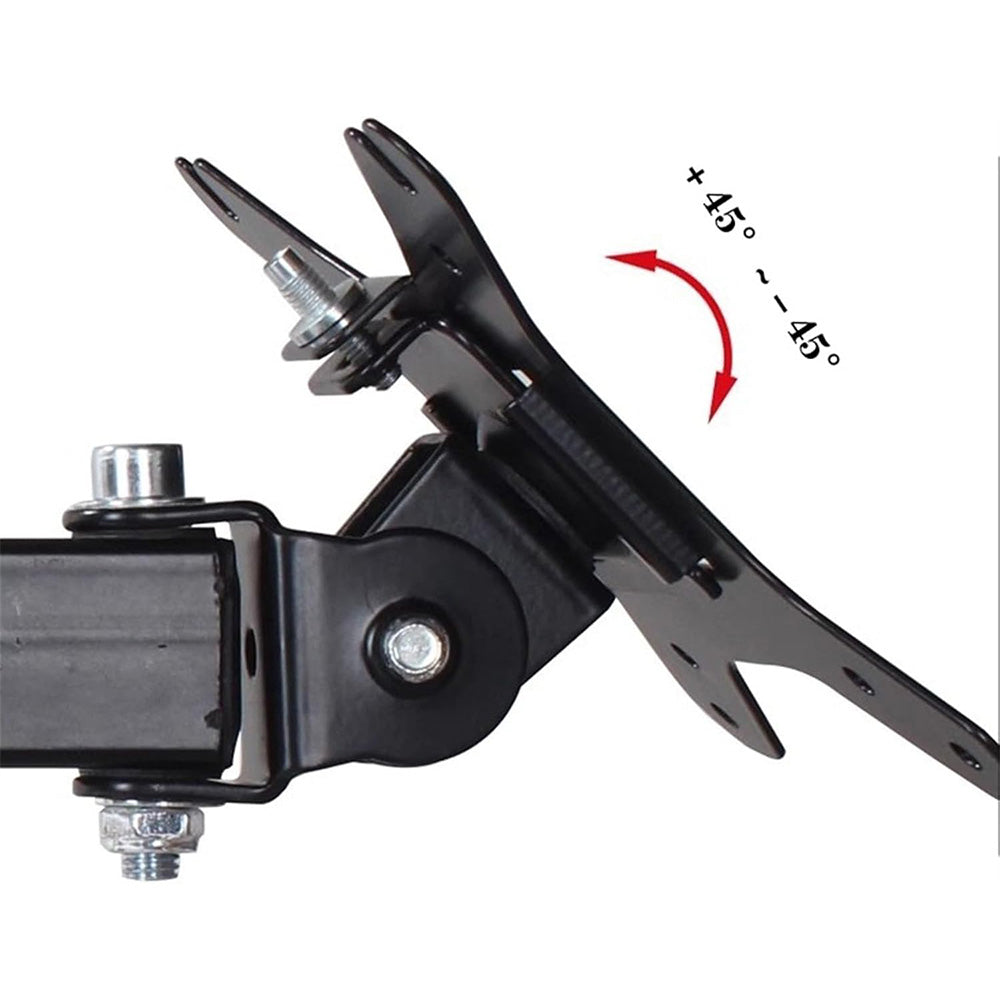 Single Monitor Stand Arm Freestanding Adjustable V-Base HD LED TV Screens-Horizontal