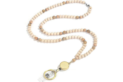 2Pcs ID Card Lanyard Strap With ID Badge Holders Retractable Lanyard Clip For Key