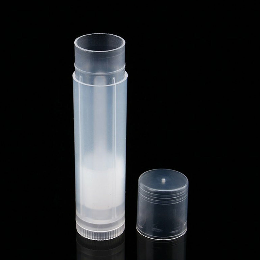 100 PCS  5g Twist Up Plastic Lipstick Containers-Clear