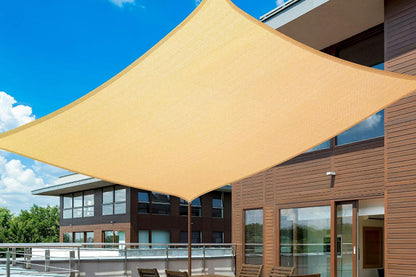 Outdoor Sun Shade Cloth Heat Resistant HDPE Sun Shade With Grommets