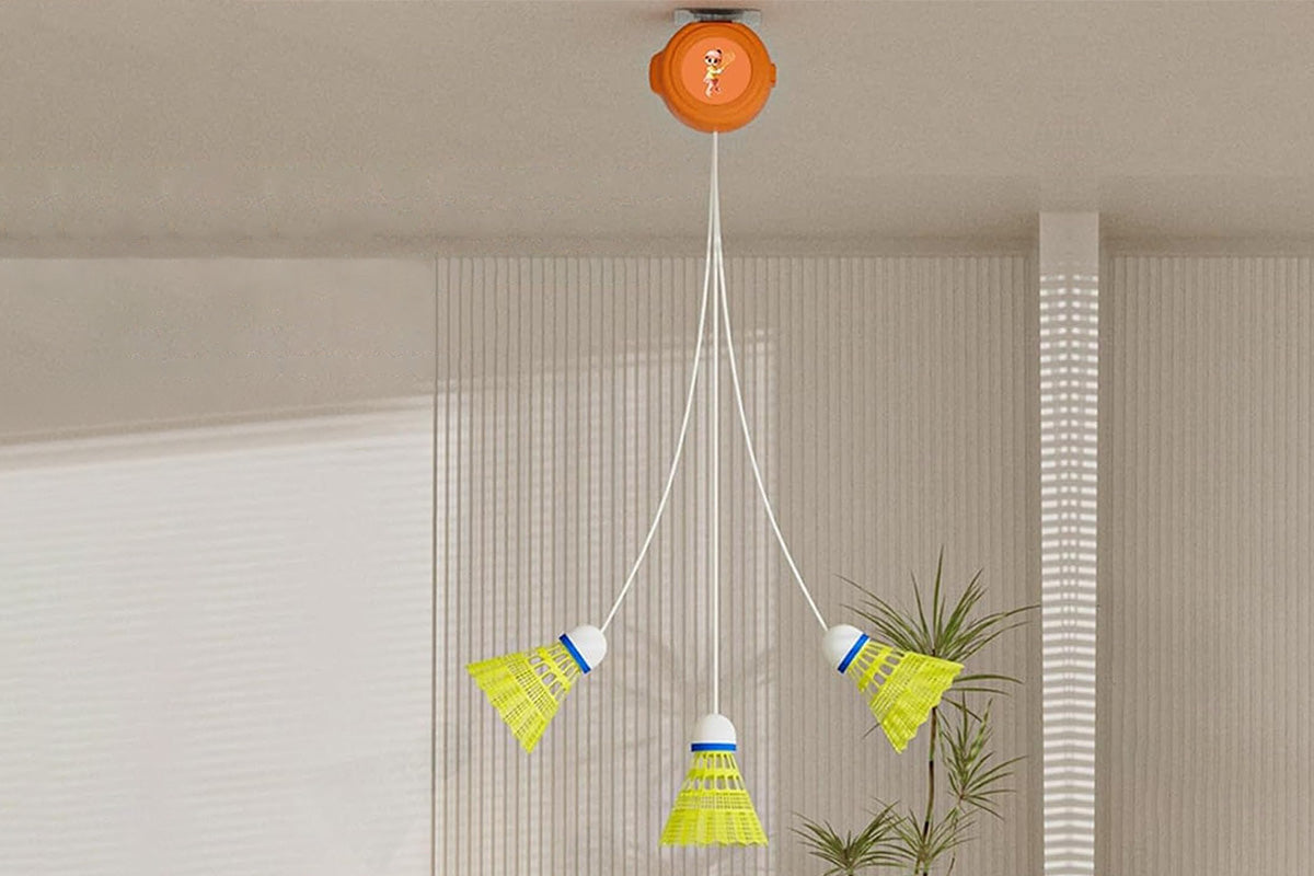 Single Player Badminton Trainer Automatic Rebound Badminton Trainer for Home Gym