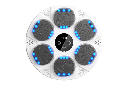 Electric Music Boxing Machine Bluetooth Boxing Training Wall Mount Machine-White