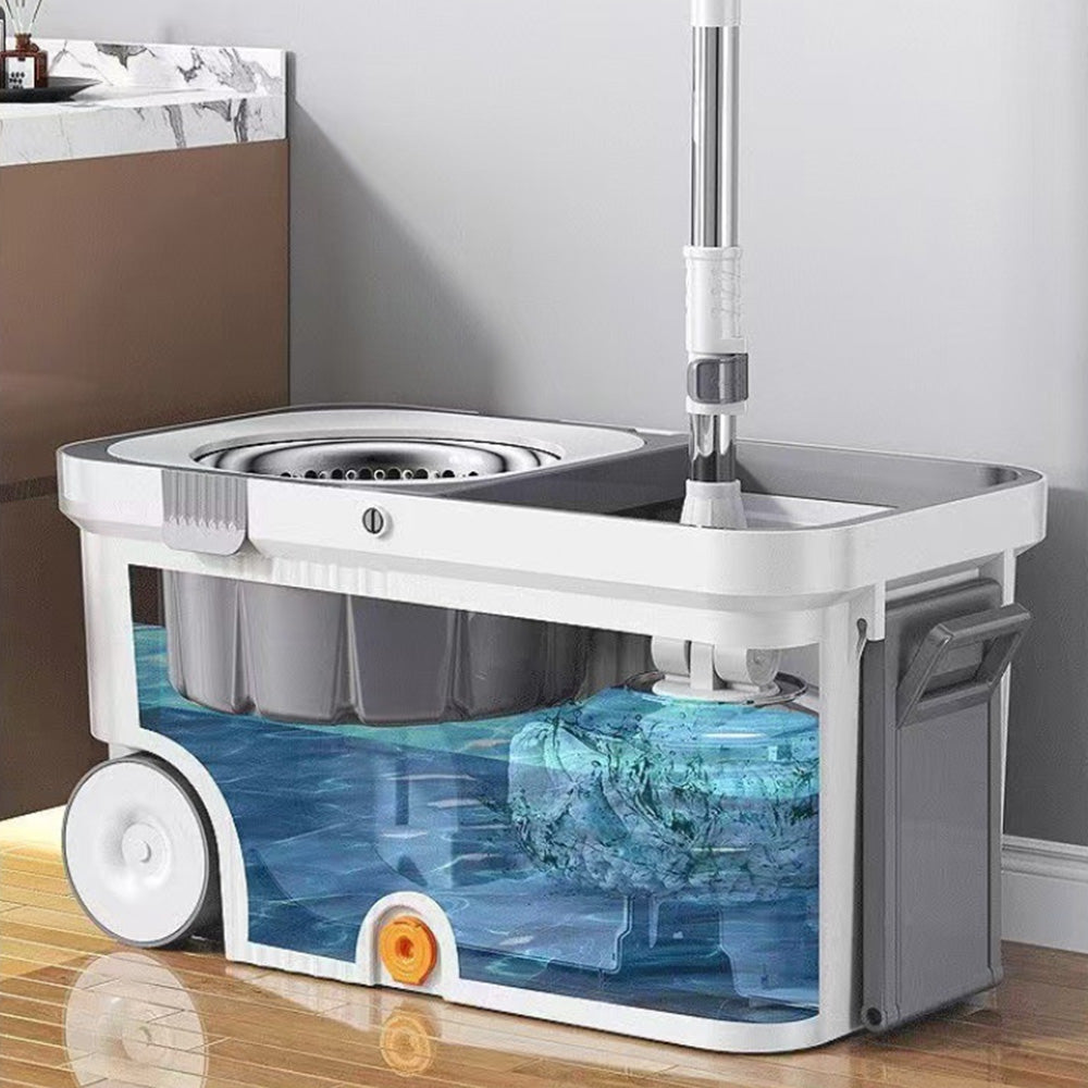360-Degree Spinning Mop with Detachable Bucket for Home Cleaning