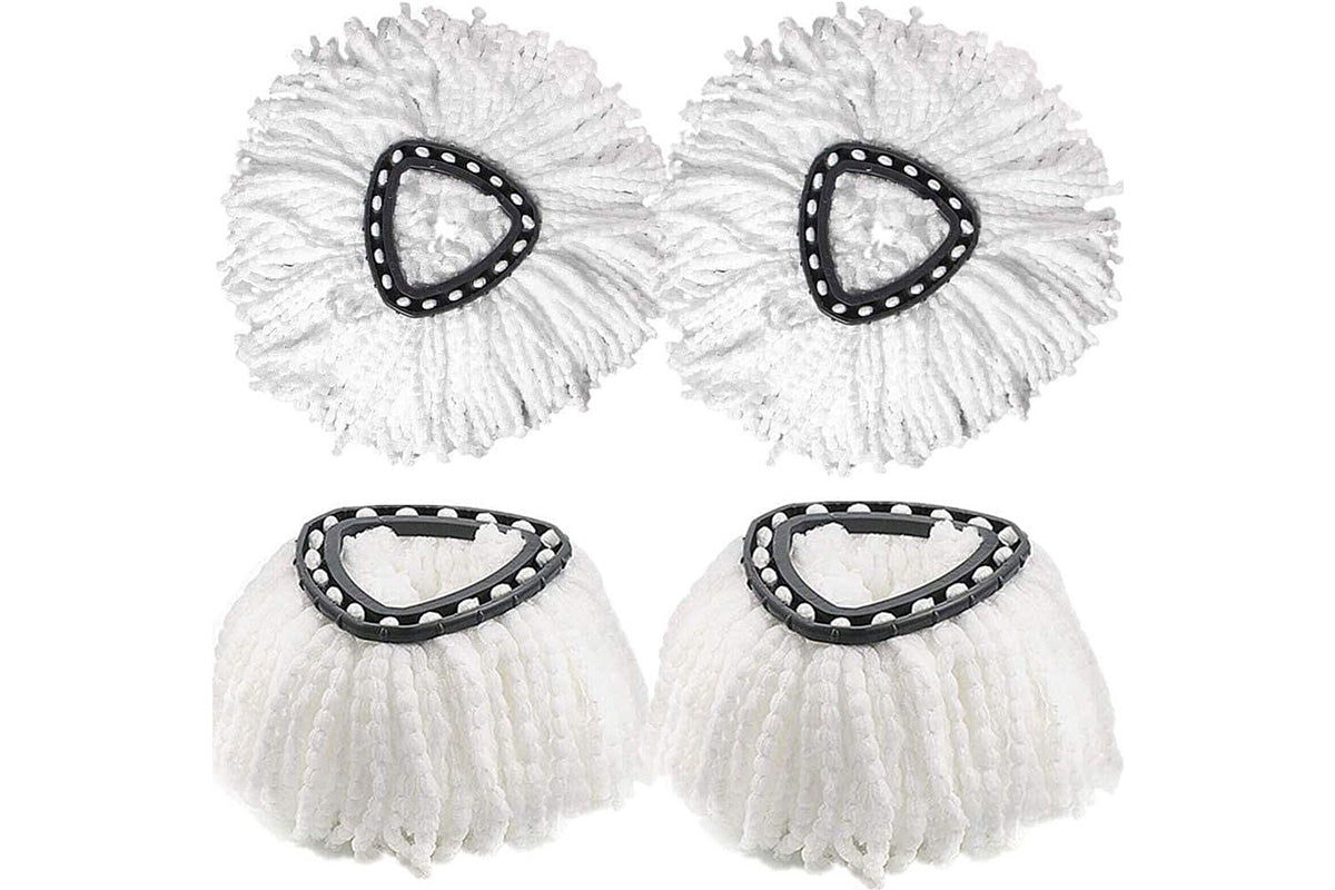 6Pcs Spin Mop Replacement Head Microfiber Mop Refill for Ocedar Vileda Triangle Swivel Mops