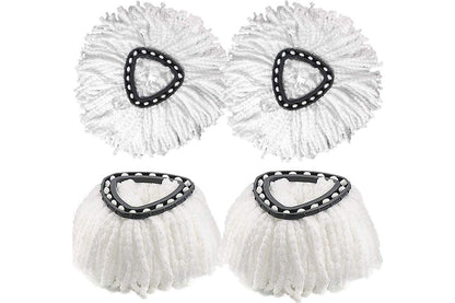 6Pcs Spin Mop Replacement Head Microfiber Mop Refill for Ocedar Vileda Triangle Swivel Mops