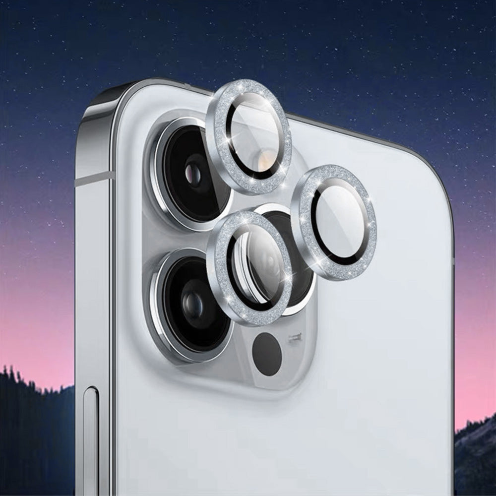Glitter Camera Lens Film Multi Color Available for Smartphone - Silver