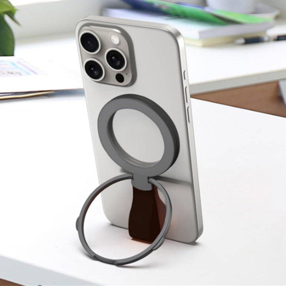 Phone Grip Holder Adjustable Kickstand Ring Compatible with iPhone 15/14/13/12 Series Black