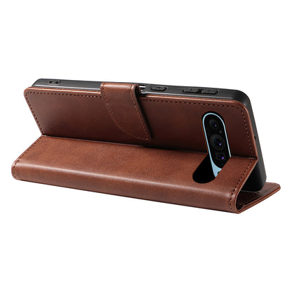 Wallet Case for Pixel 10 and 10 Pro Holder Snap-Lock Flip Cover-Coffee