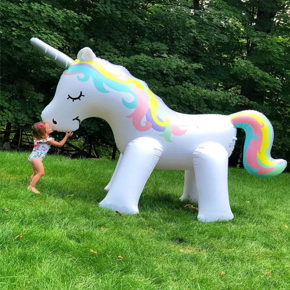 Giant Unicorns Inflatable Sprinkler Summer Outdoor Yard Water Spray Toy Style 1