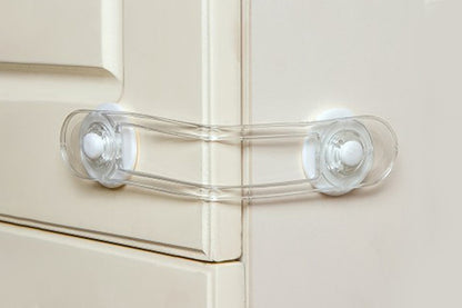 4Pcs Self-Adhesive Kids Home Security Lock Cupboard Cabinet Door Security Locks