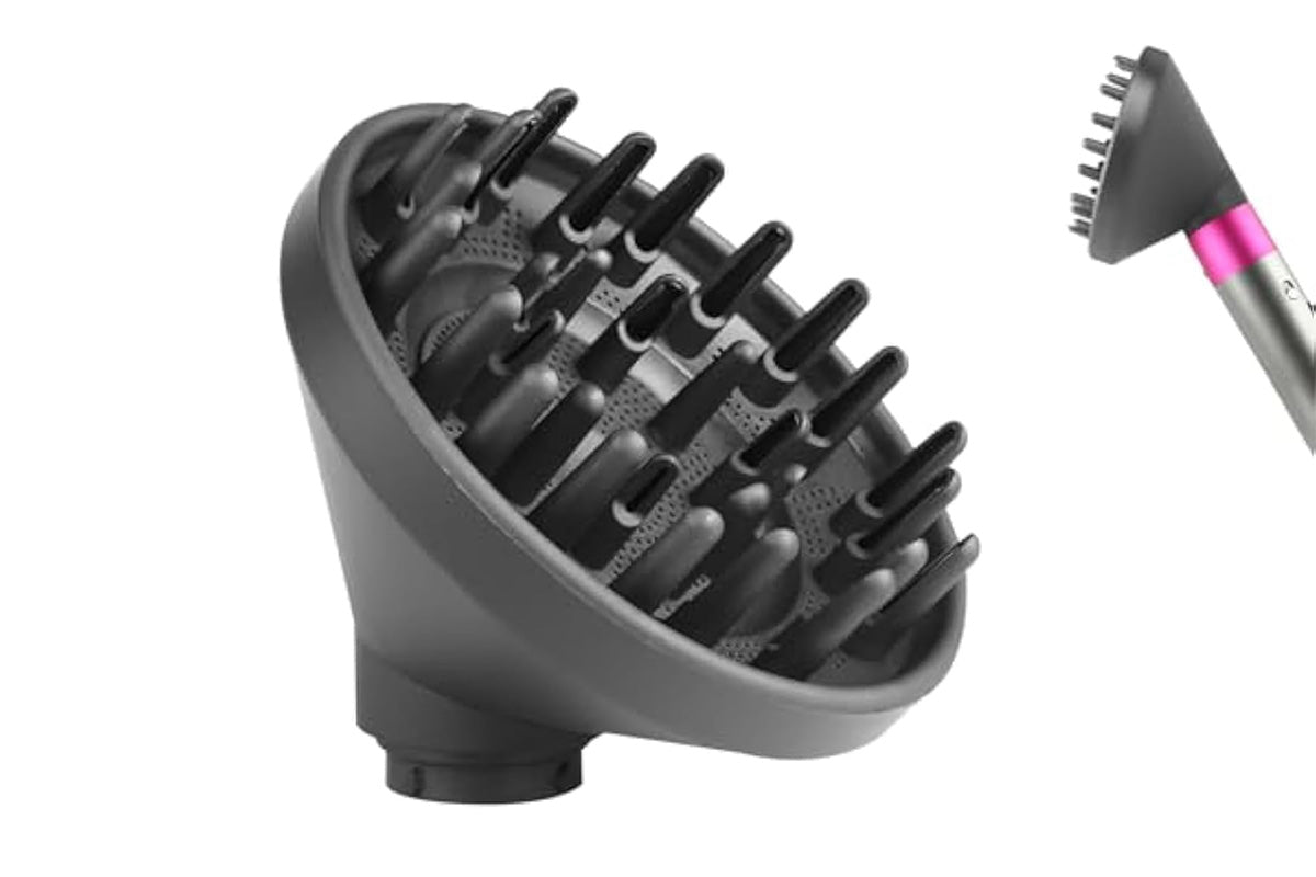 Upgraded Diffuser Attachment for Dyson Airwrap Styler HS01 HS05 Converts to Hair Dryer Nozzle -Grey