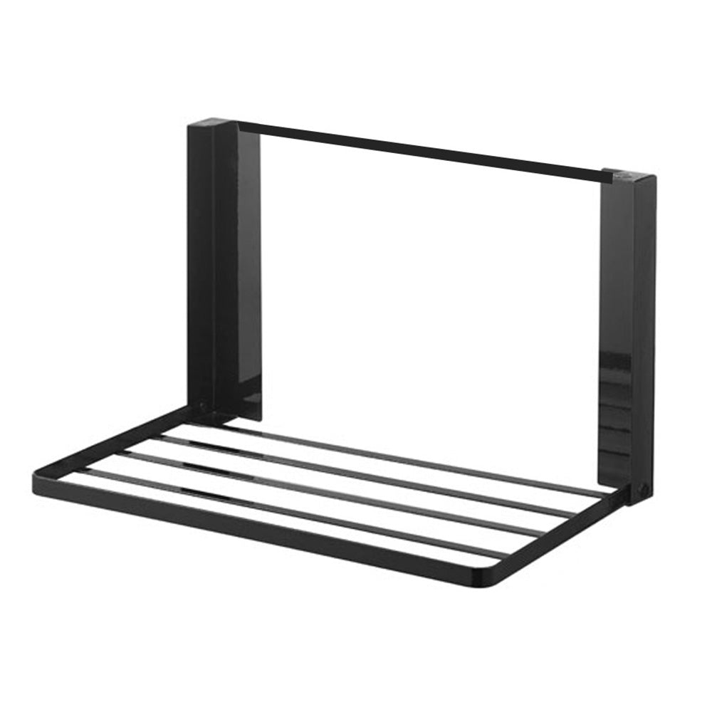 Foldable Storage Shelf for Washing Machine and Refrigerator-Black