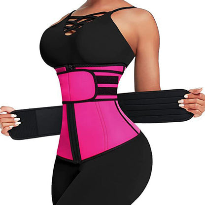 Sweat Waist Trainer for Women ¨C Sauna Sweat Belt Slim Body Shaper Corset Magenta