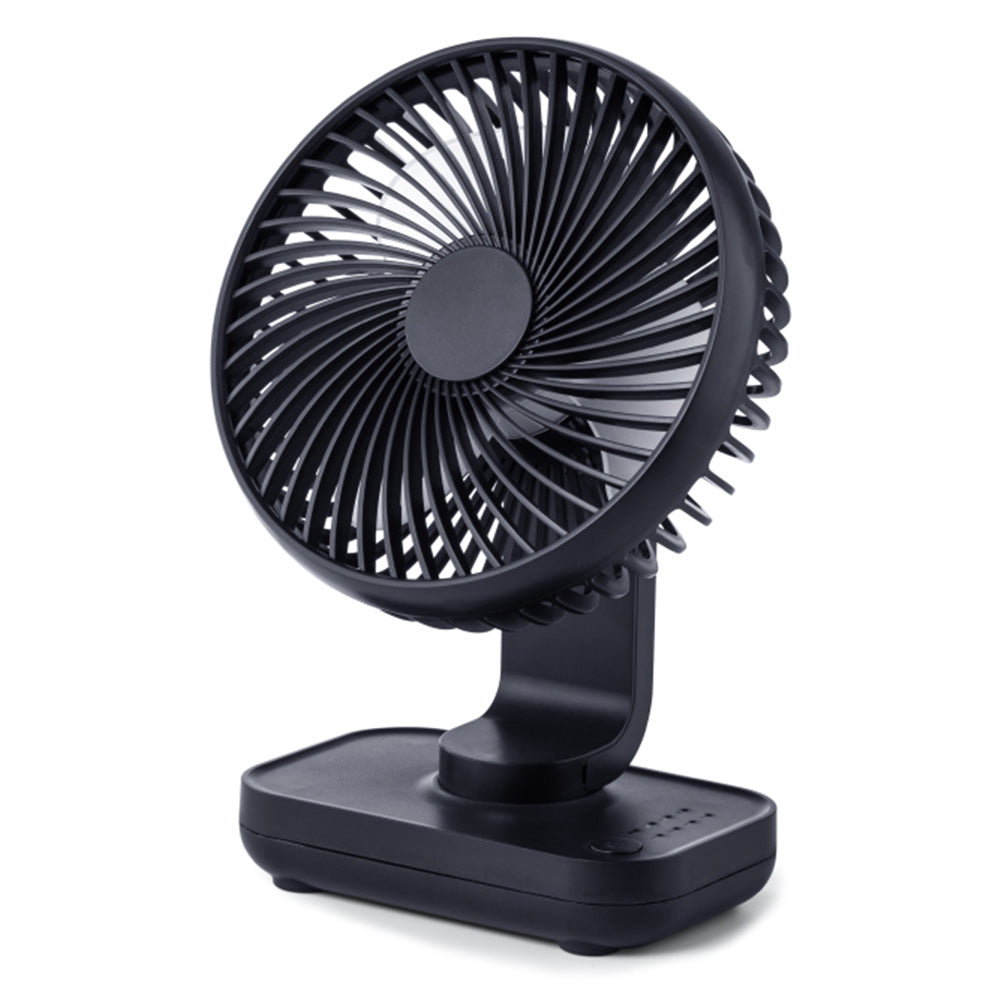 4-Speed Air Circulator Desk Fan Rechargeable Quiet Table Fan for Home Office Dorm Dark Blue