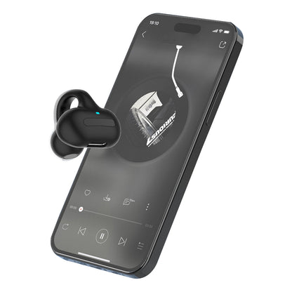 MG8 Wireless Bluetooth 5.2 Single Earphone Ear-clip Headphones TWS Sports Earbuds with Charging Case Black