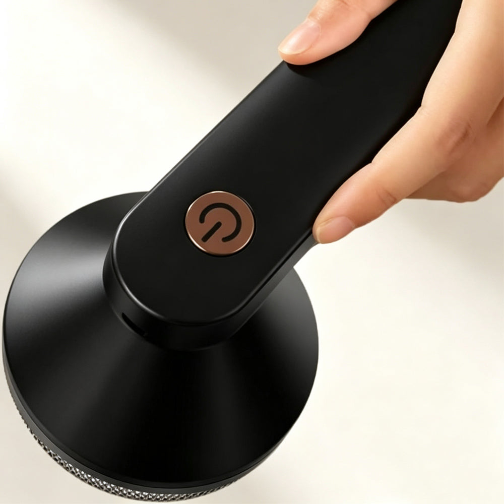 Rechargeable Electric Fabric Shaver and Clothing Fuzz Remover - Black