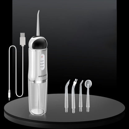 Electric Water Flosser for teeth with 4 Jet Tips Portable Floss Irrigation Cleaner-Black