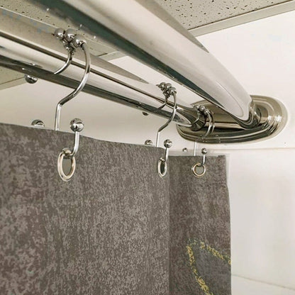 12Pcs Set Shower Curtain Hooks Metal Double Glide Shower Hanging Rings for Shower Rods