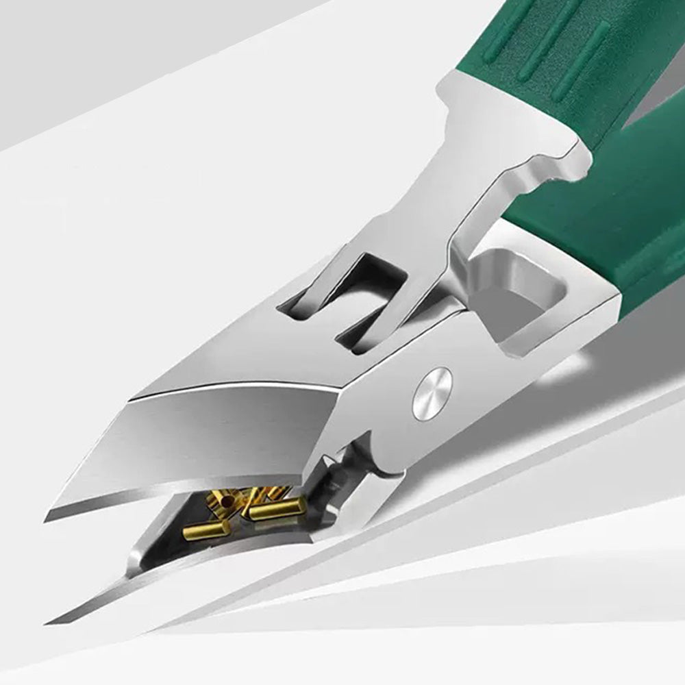 3Pcs Stainless Steel Nail Clipper Set Nail File Toe Nail Cutter Kit Green