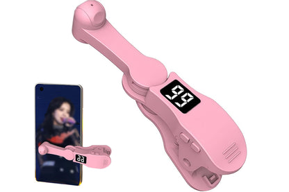 USB Auto Clicker Phone Screen Tapping Device with Adjustable Speed and Display -Pink