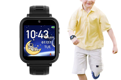 Smart Watch for Boys and Girls Water-Resistant Touchscreen Watch-Black