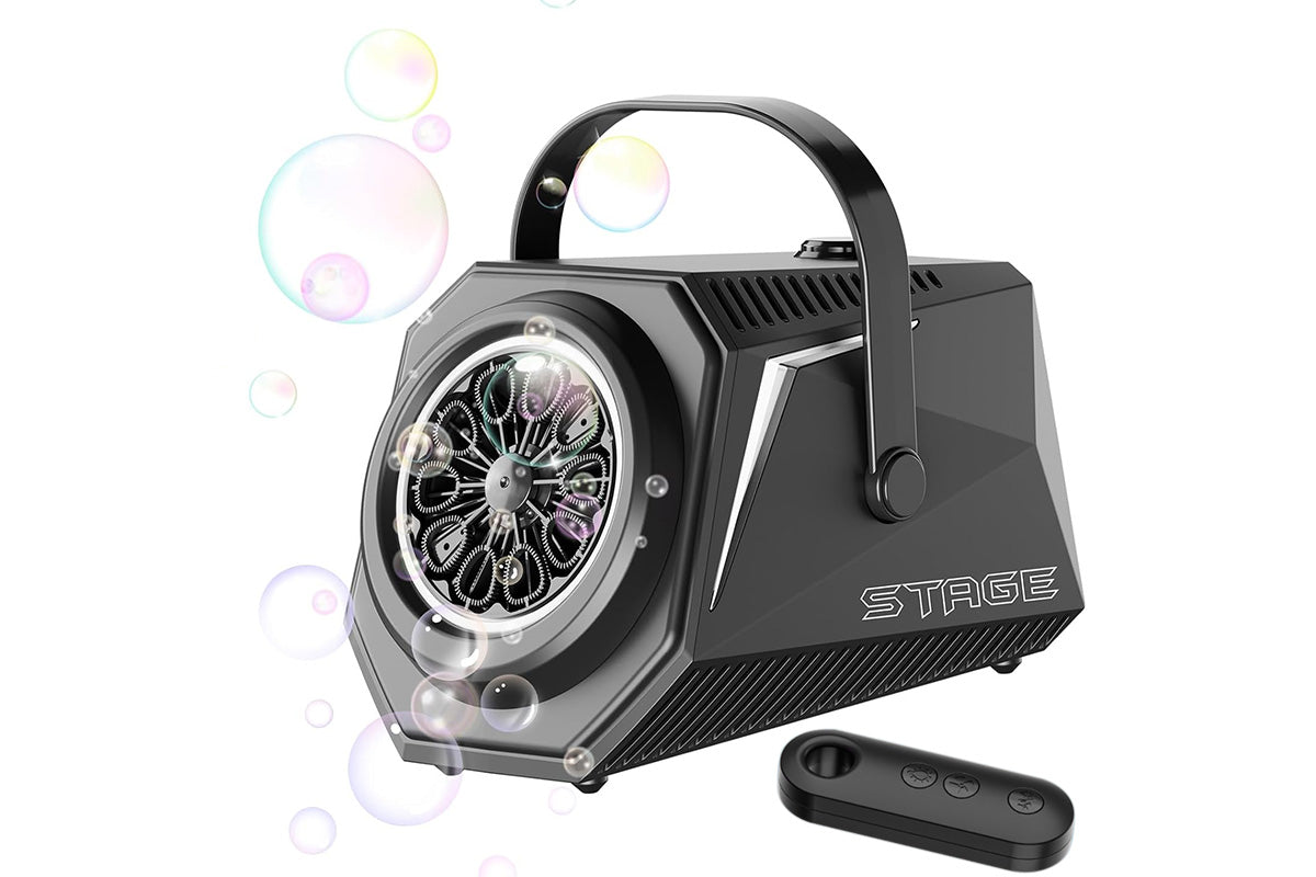 Automatic Blower Remote Control Bubble Machine - Black